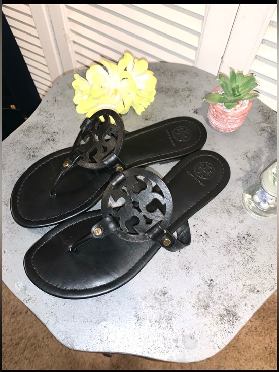 Tory Burch Shoes - Tory Burch Miller Sandals Black Leather Women’s size 9.5